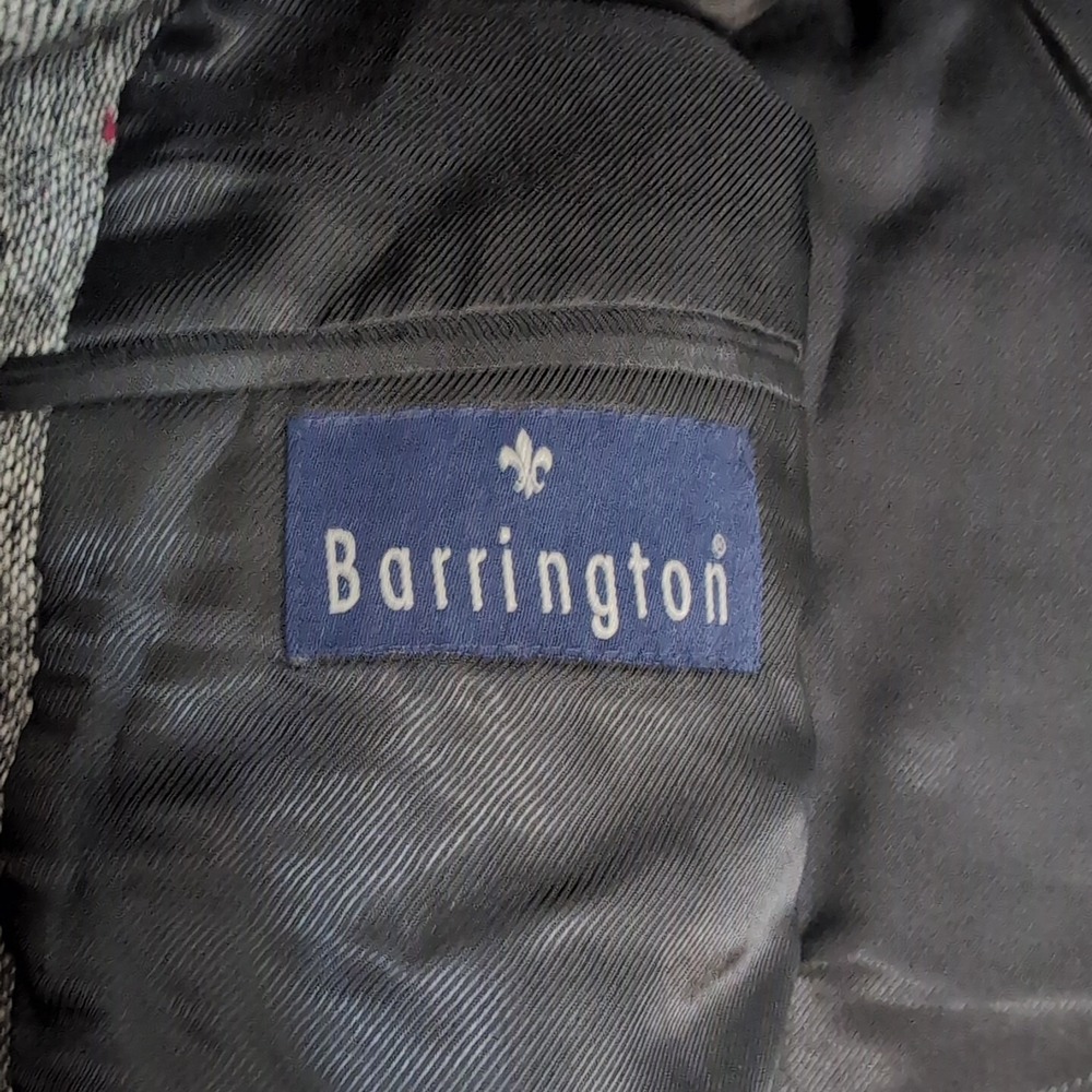 VTG Barrington Men's Tweed Sport Coat Blazer Two Button‎ Gray Color Speckled 42L - Picture 8 of 10